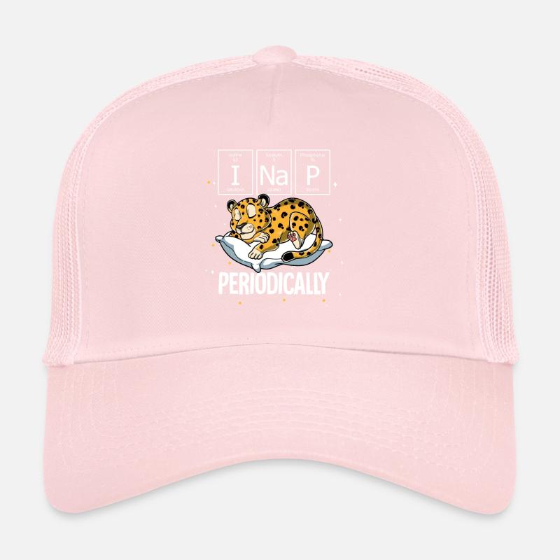 Léopard endormi Je fais une sieste périodique Casquette trucker 