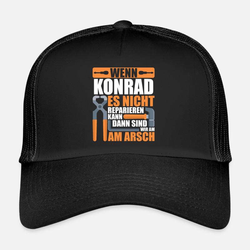 Vorname Konrad Name Geburtstag Geschenk Trucker Cap