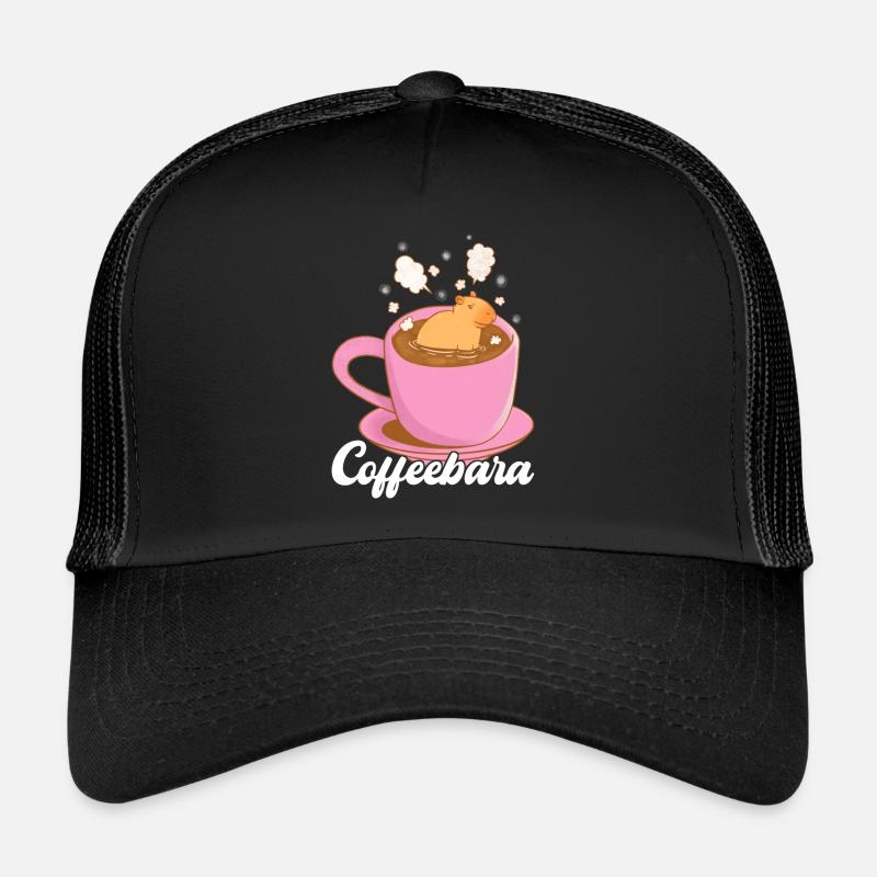 Capybara - Trucker Cap - Schwarz/Schwarz