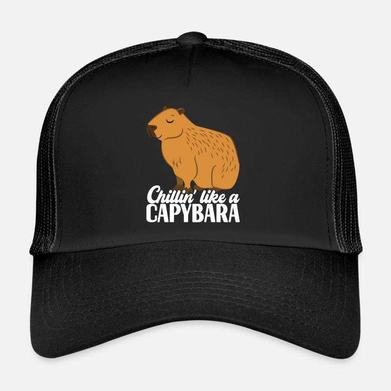 Capybara - Trucker Cap - Schwarz/Schwarz