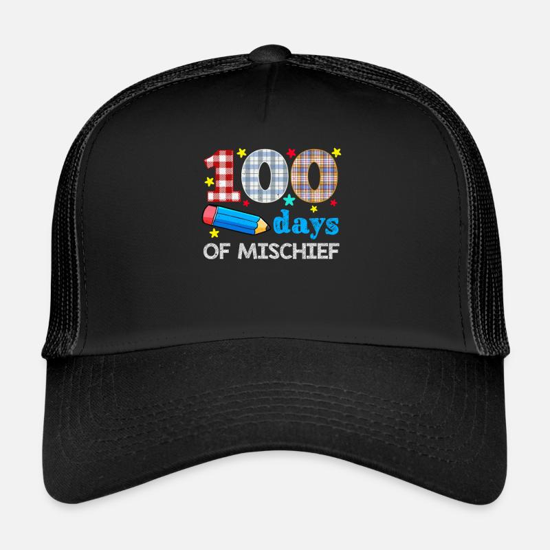 Plaid 100e jour de méfait 100 jours d’école Casquette trucker 