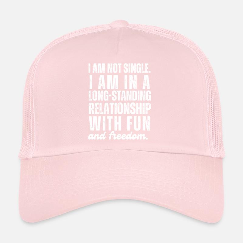 Je ne suis pas célibataire Je suis dans une relation de longue dateh Casquette trucker 