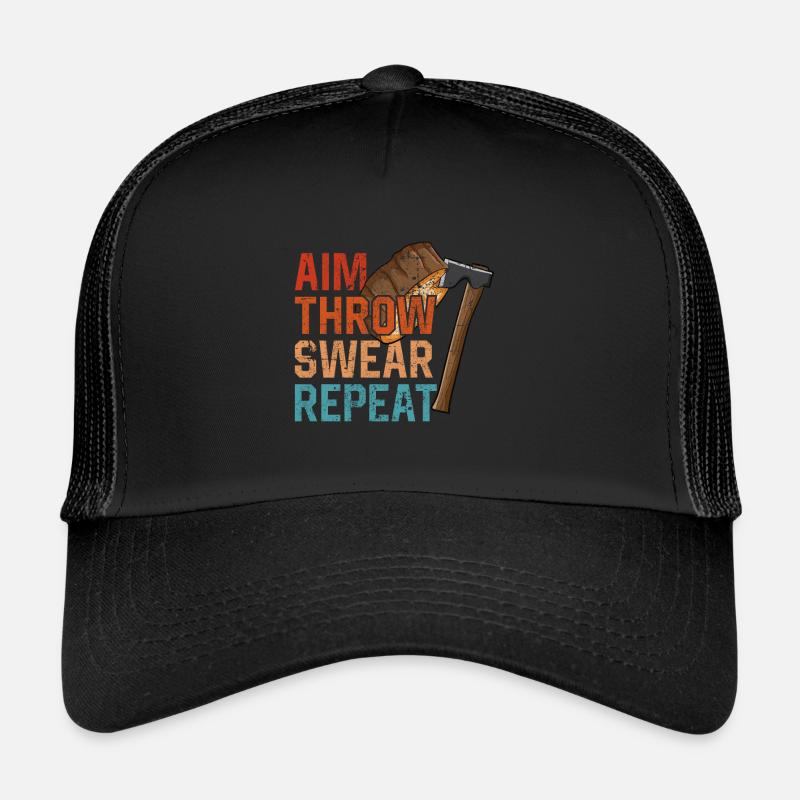 Throwing an axe Trucker Cap