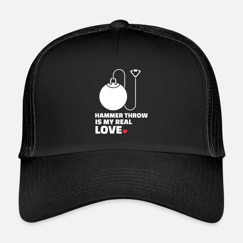 Ich Liebe Hammerwurf - Trucker Cap - Schwarz/Schwarz