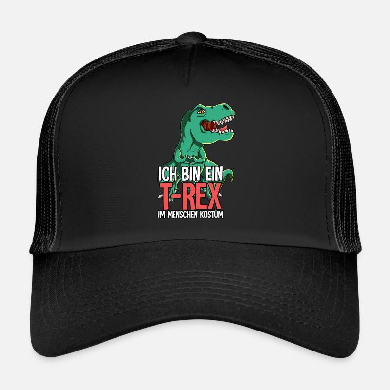 Ich Bin Ein T-rex - Trucker Cap - Schwarz/Schwarz