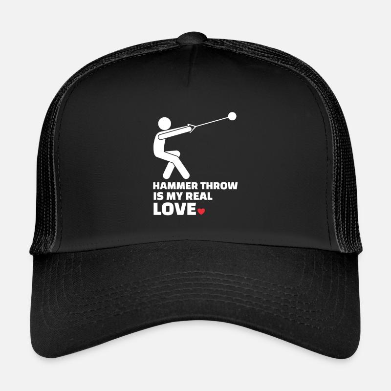I love hammer throw - Trucker Cap - black/black