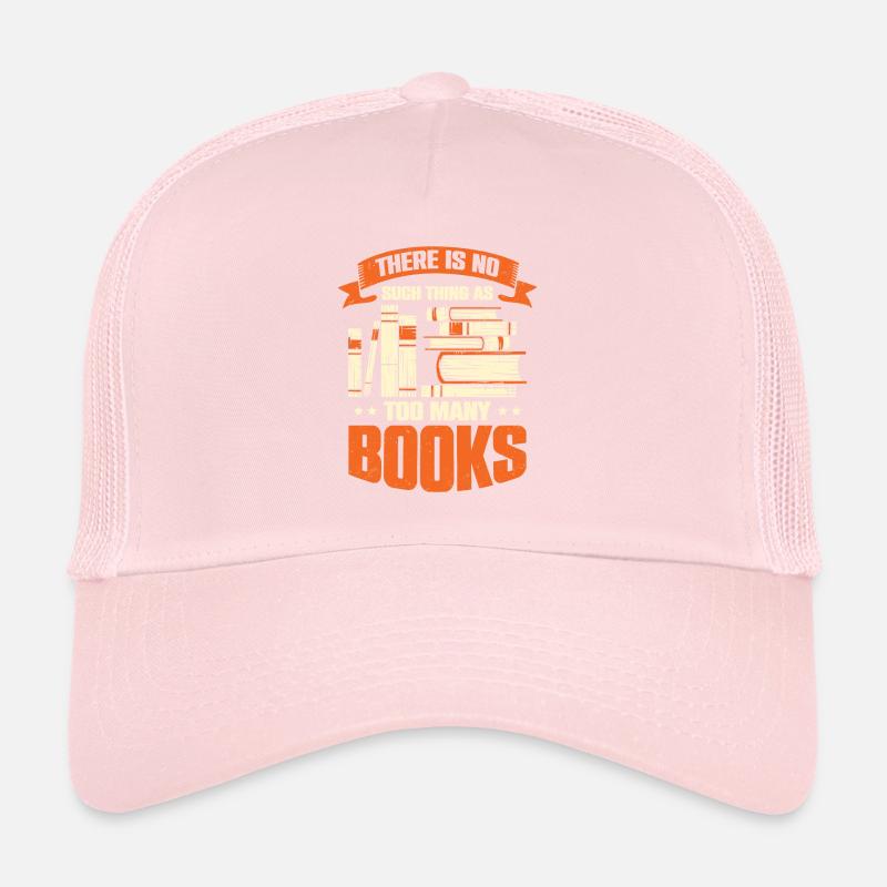 Funny Books Reading Book Reader Gift Trucker Cap