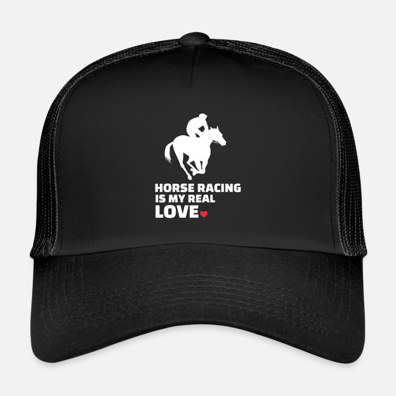 Ich Liebe Pferderennen Trucker Cap