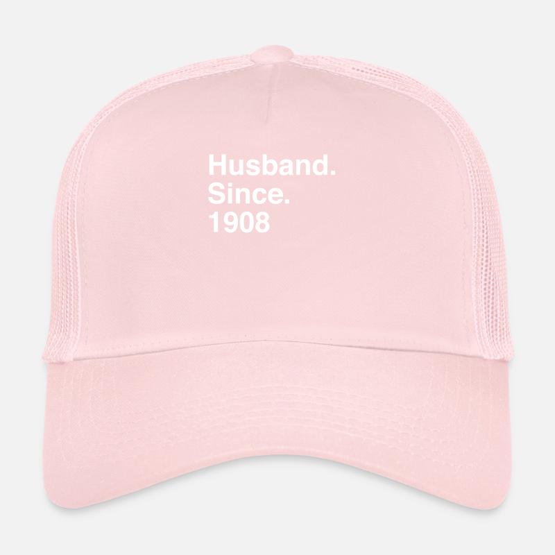 Anniversary Husband Since 1908 Wedding Trucker Cap