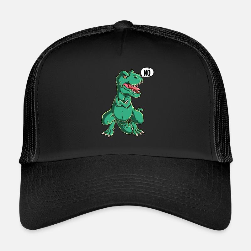 T-rex Nö - Trucker Cap - Schwarz/Schwarz