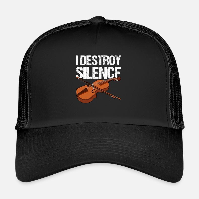 Violin Violin Viola Cello Musician Instrument Trucker Cap