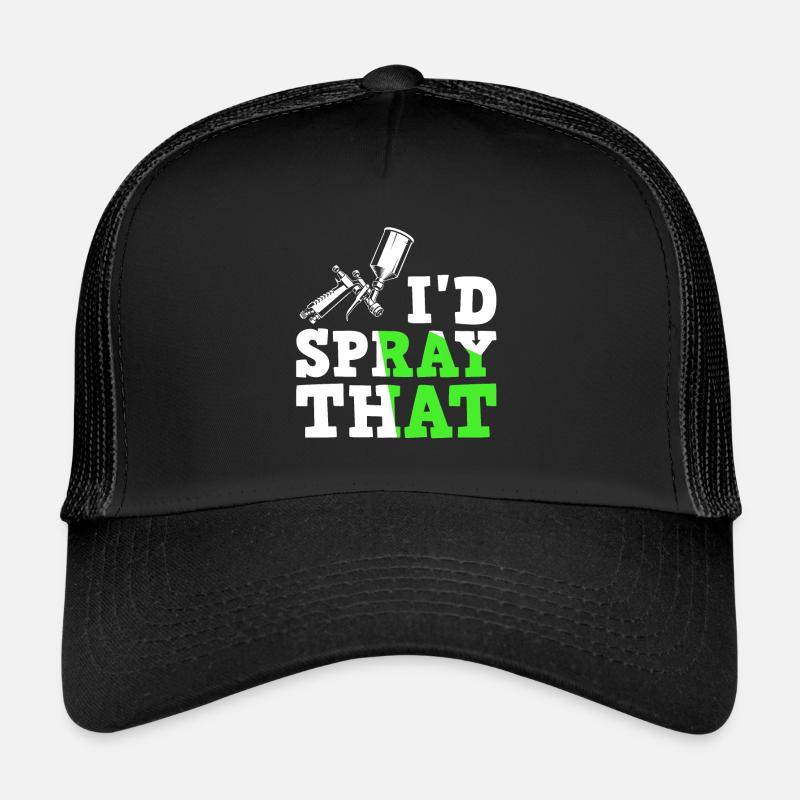 Car Painter Sprayer Paints Trucker Cap