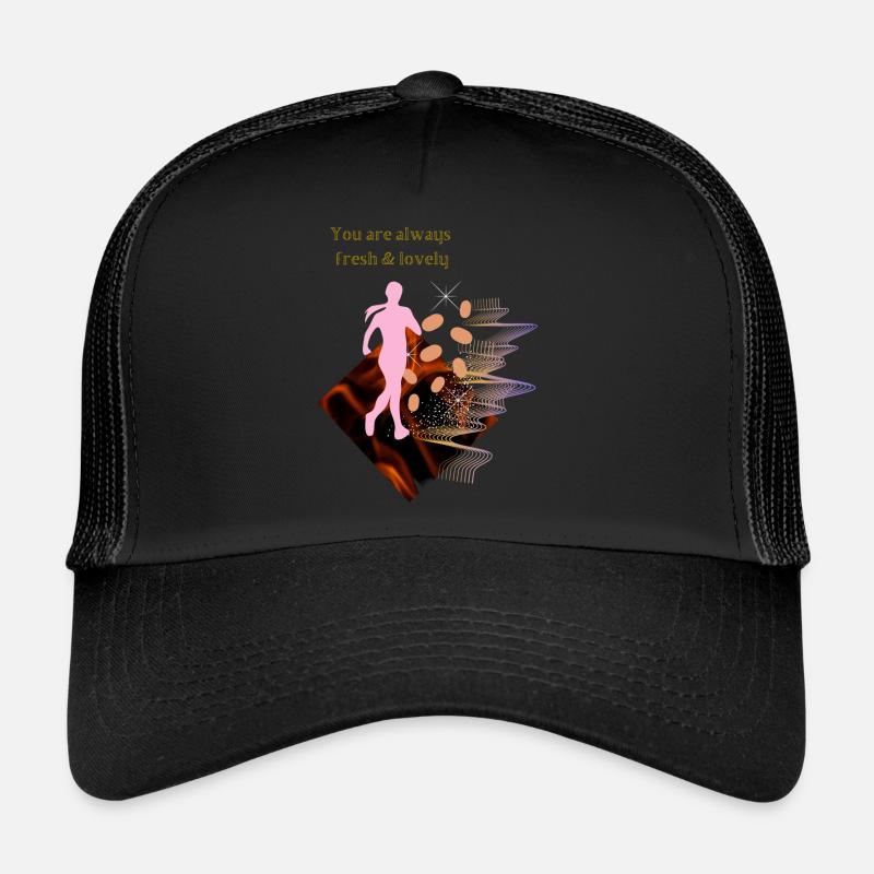frais et charmant comme moi - Casquette trucker  - noir/noir