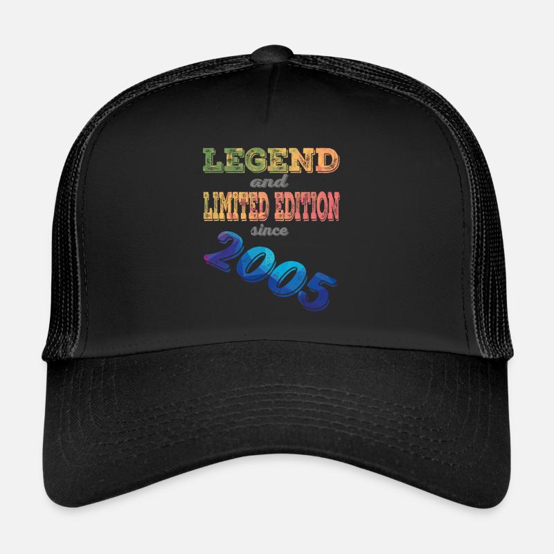 LÉGENDE ET ÉDITION LIMITÉE - Casquette trucker  - noir/noir