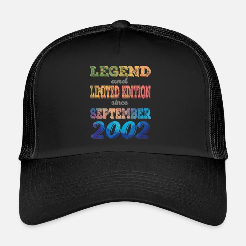 LEGEND AND LIMITED EDITION - Trucker Cap - Schwarz/Schwarz
