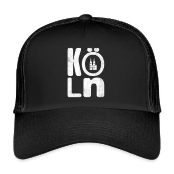 Cologne Design Carnaval Souvenir Carnaval Cologne - Casquette trucker  - noir/noir - Devant