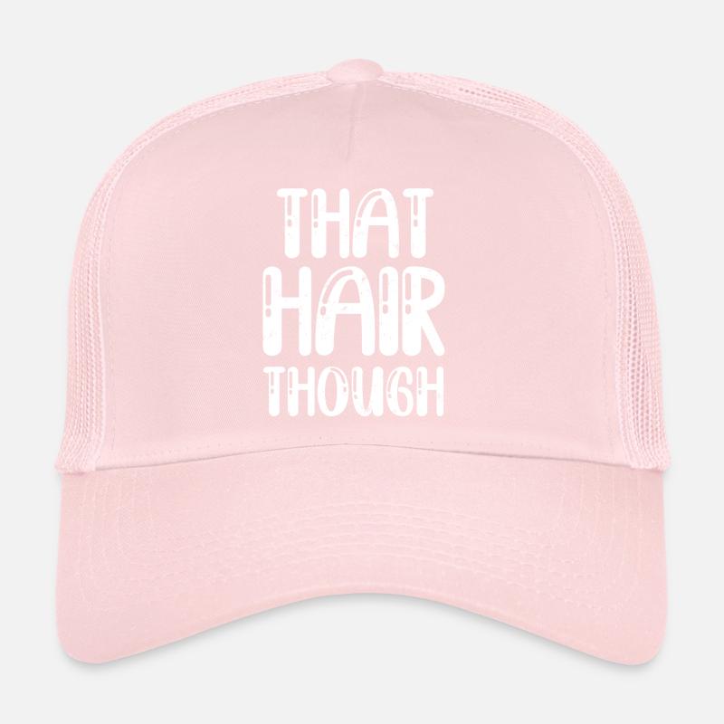 Que les cheveux bien conçus pour un coiffeur ou un style Casquette trucker 