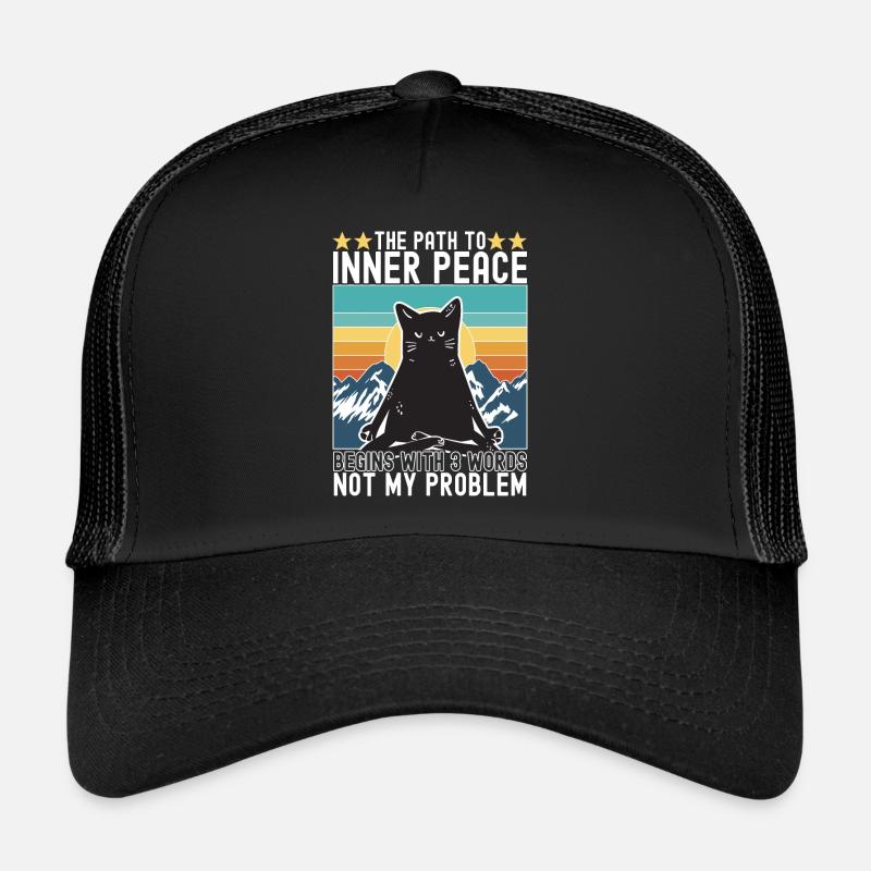 Yoga Meditation Katze Trucker Cap