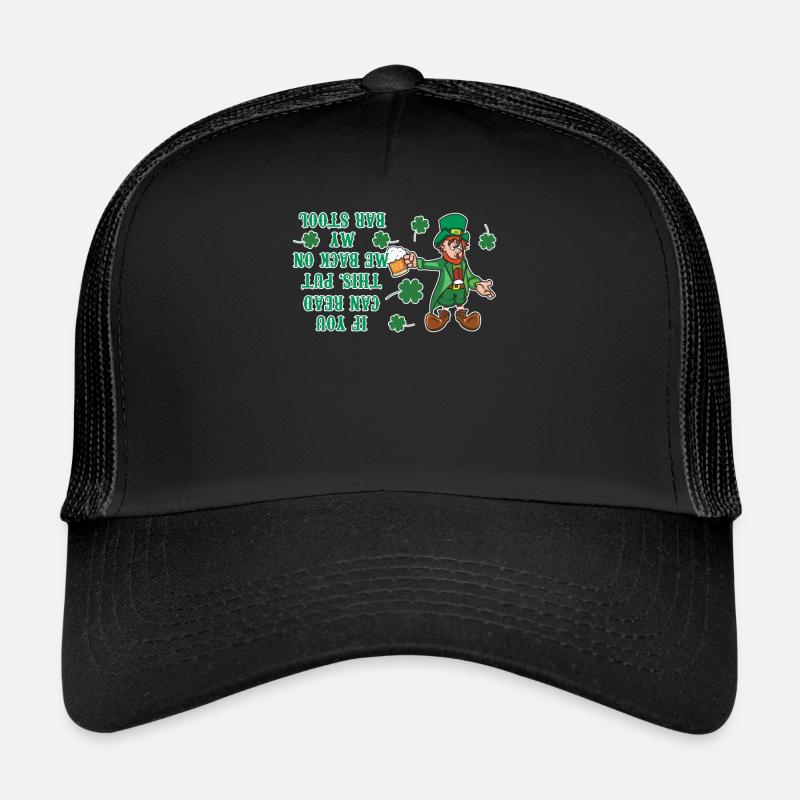 Drôle d’ivrogne Paddy Shamrock Saint Patrick Day Casquette trucker 