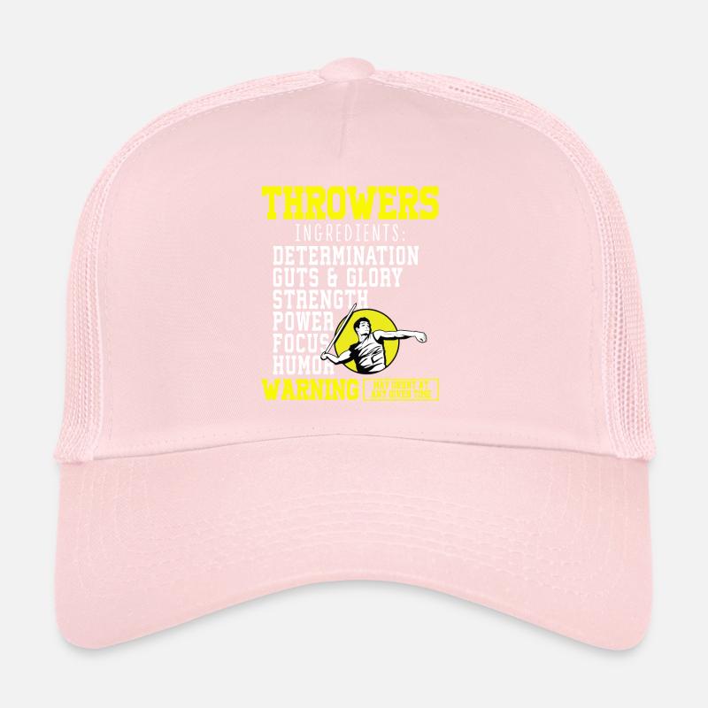 Lancer du javelot athlétisme Lanceur de javelot Casquette trucker 