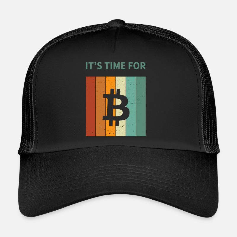 Bitcoin - Trucker Cap - Schwarz/Schwarz