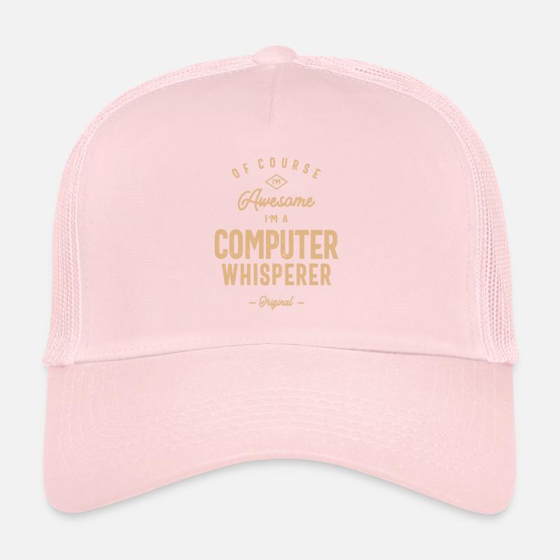 Computer Whisperer Funny Job Title Profession Trucker Cap