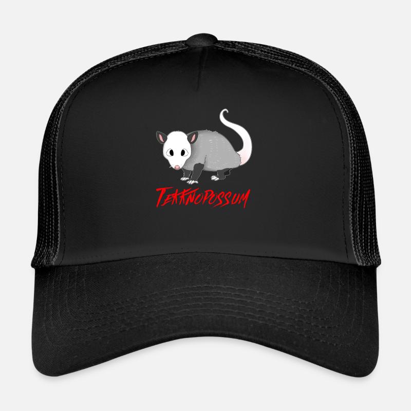 TEKKNO TEKKNOPOSSUM TECHNO OPOSSUM - Trucker Cap - Schwarz/Schwarz