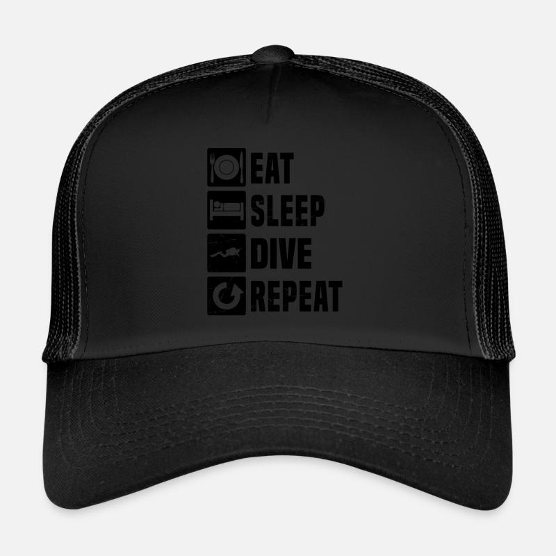 Plongeur de plongée sous-marine Plongeur sous-marin Casquette trucker 