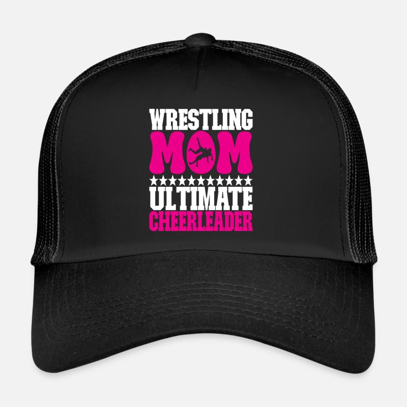 Wrestling Mom Ringen Ringer - Trucker Cap - Schwarz/Schwarz