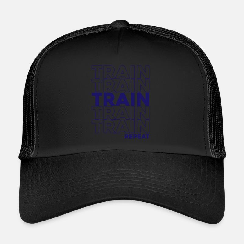 Train Train Train Repeat Workout Edition Trucker Cap