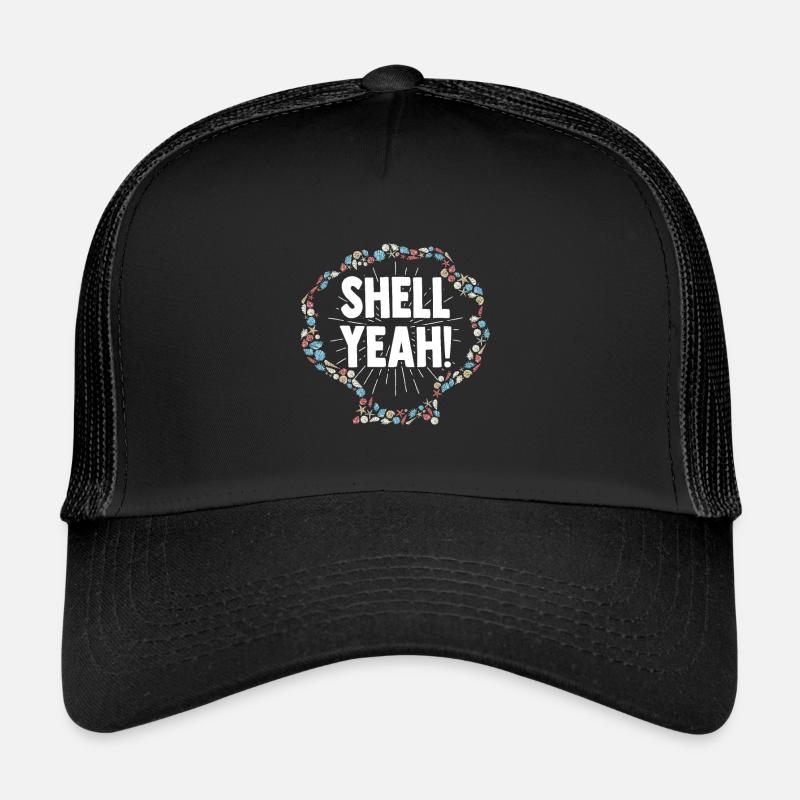 Collecting shells on the beach Shell collectors Trucker Cap