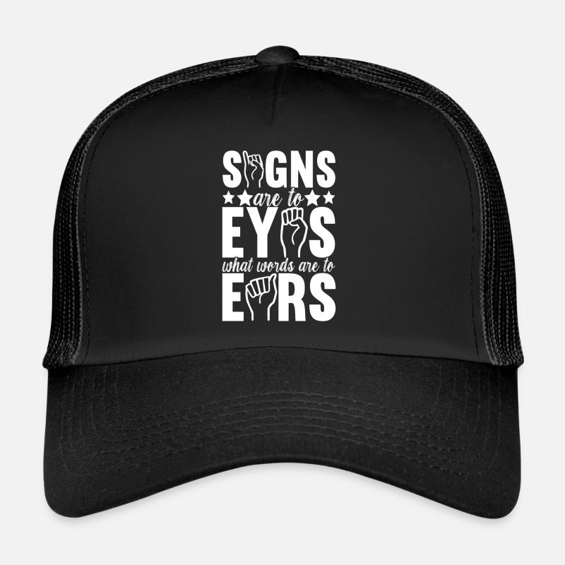 Deaf Deaf Mute Deaf Trucker Cap