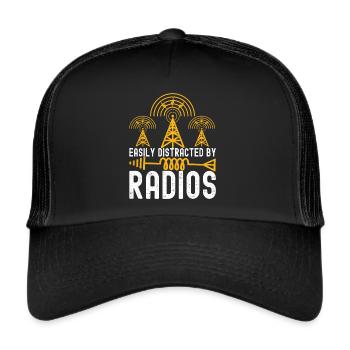 Ham Radio Ham Radio Operator - Trucker Cap - black/black - Front