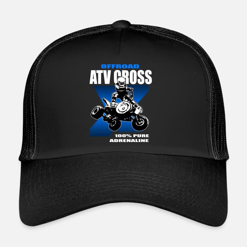 Quad Racing - ATV Racer - Trucker Cap - Schwarz/Schwarz