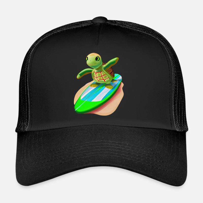 Tortue surfeuse Casquette trucker 