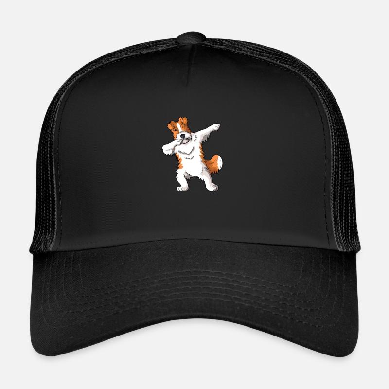 Wirehaired Fox Terrier Dog - Trucker Cap - black/black