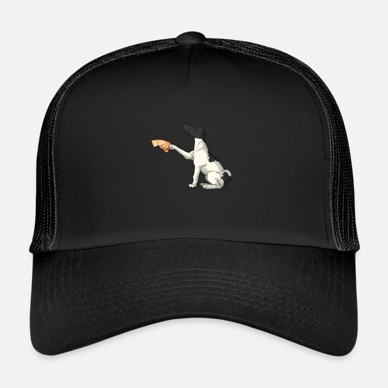 Chien Fox Terrier Fox Hair Casquette trucker 