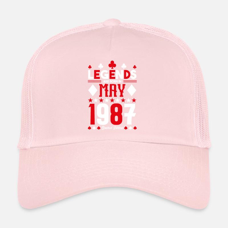 Geburtstagsgeschenk Mai 1987. Kartenspiele . Mai Trucker Cap