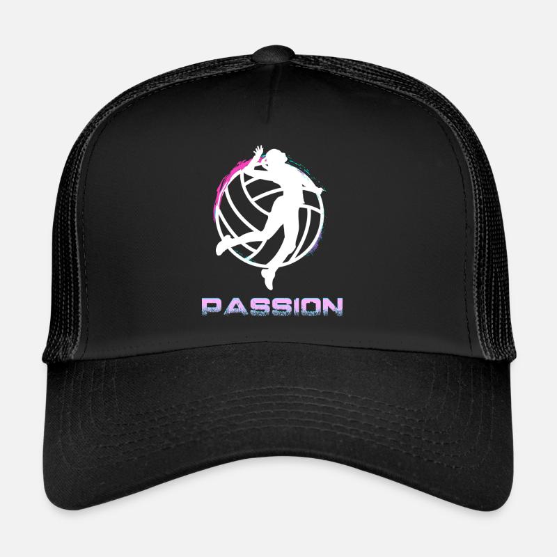Volleyball - Trucker Cap - Schwarz/Schwarz