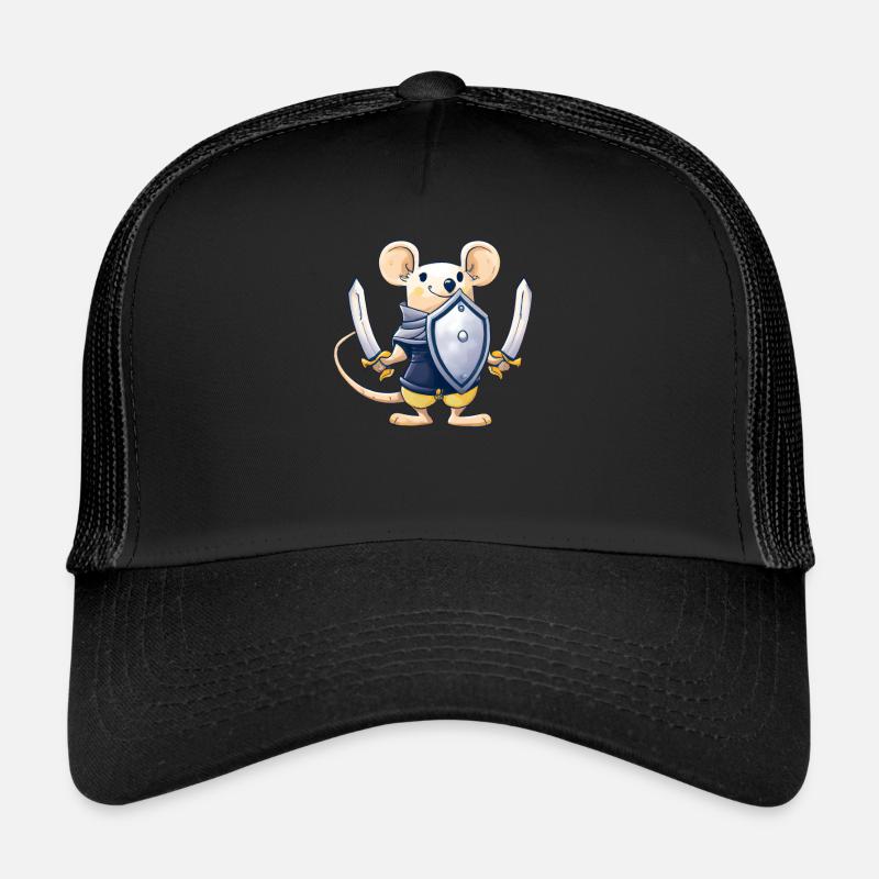 Süße Maus Kawaii Schwert Schild Ritter Trucker Cap