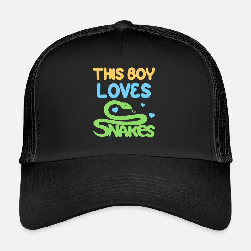 Ce garçon aime les serpents Casquette trucker 