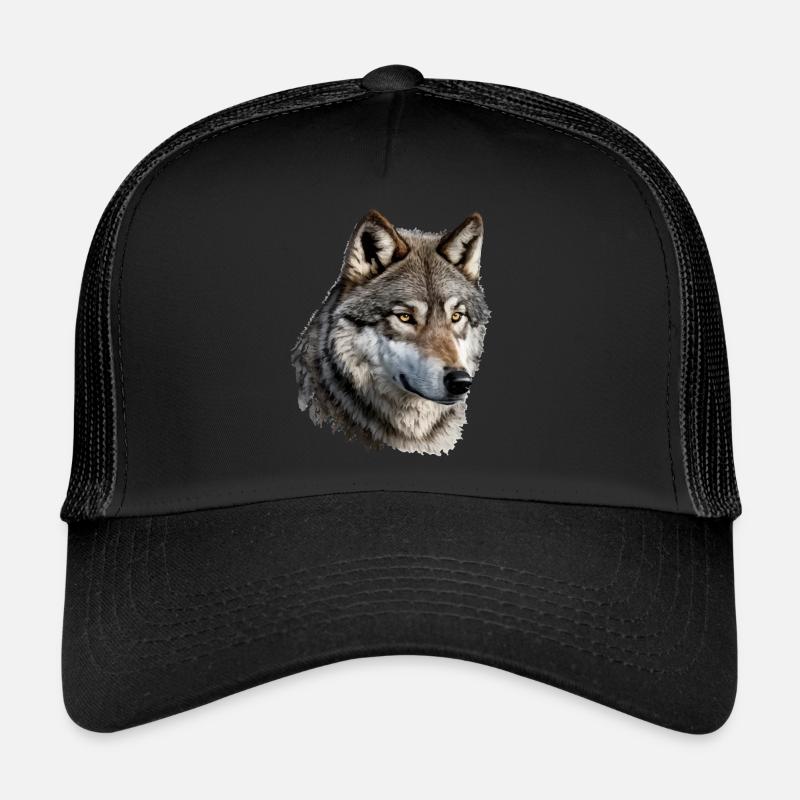 Der Wolf - Trucker Cap - Schwarz/Schwarz