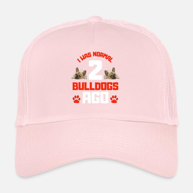 Ich war normal vor zwei Bulldoggen Trucker Cap