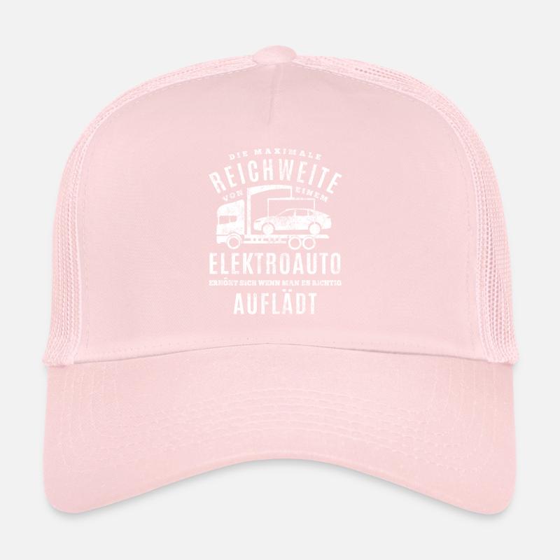 Elektroauto - E-Auto Reichweite Aufladen Spruch Trucker Cap