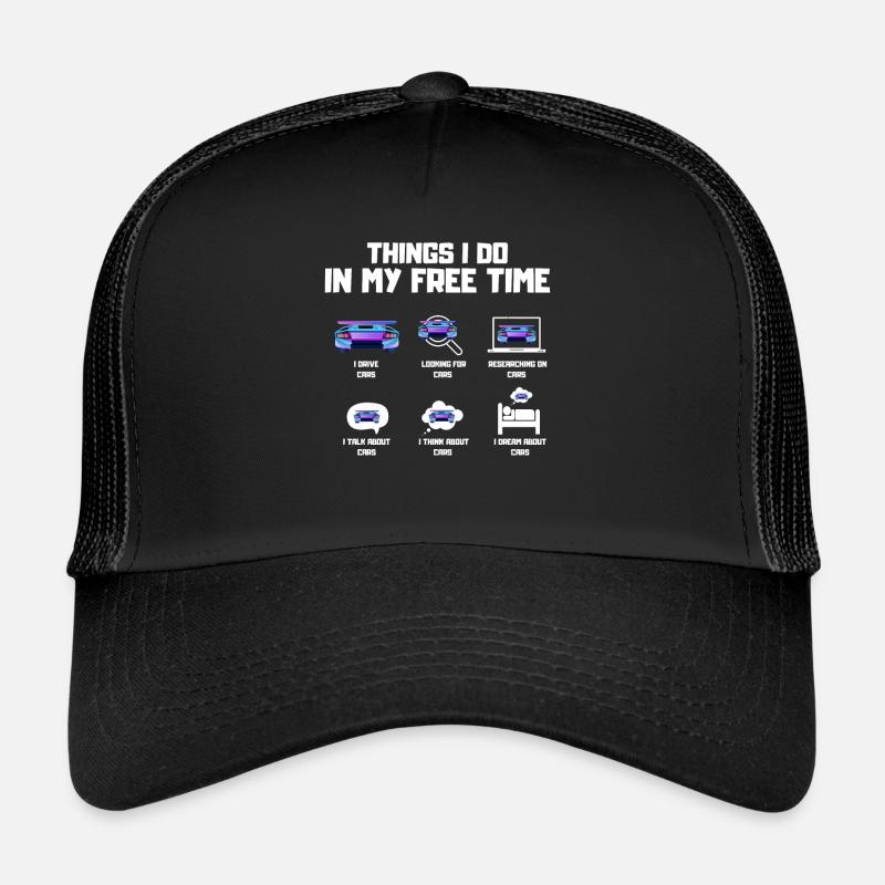 Car geek - Trucker Cap - black/black
