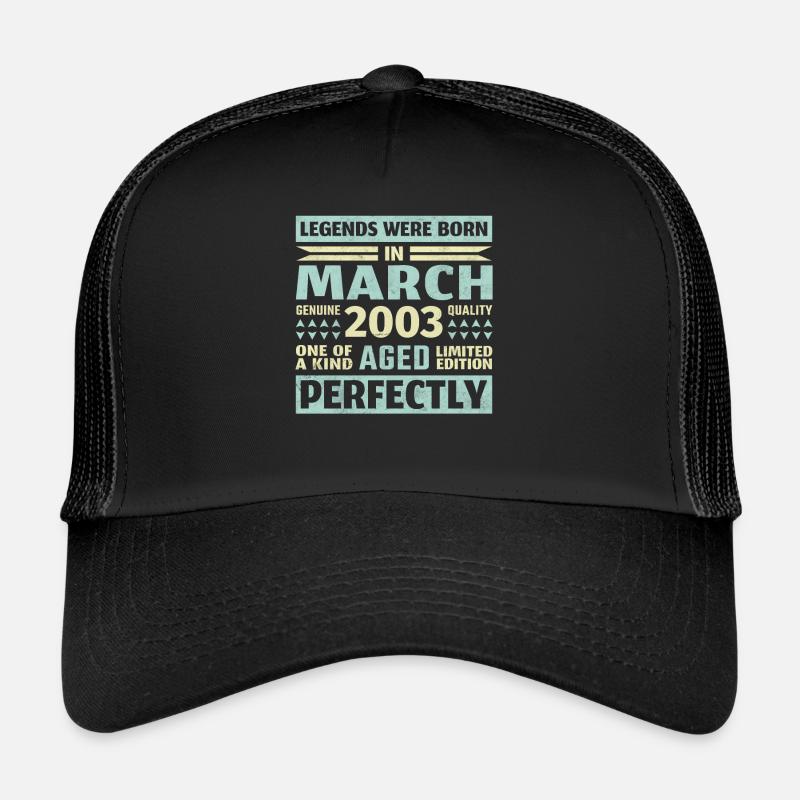 20ème Anniversaire Mars Millésime 2003 Casquette trucker 