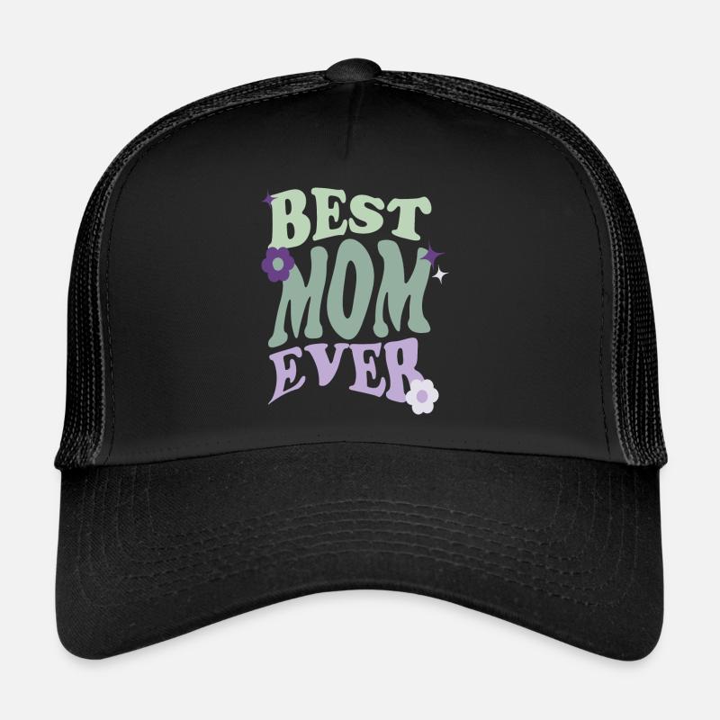 BEST MOM EVER - Casquette trucker  - noir/noir