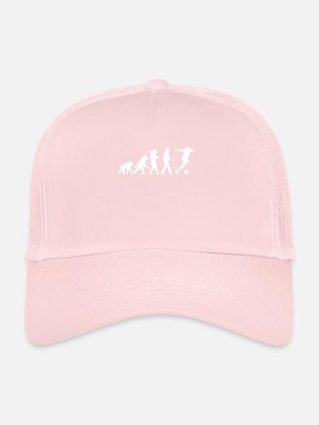 Évolution du football - Casquette trucker  - rose pâle - Devant