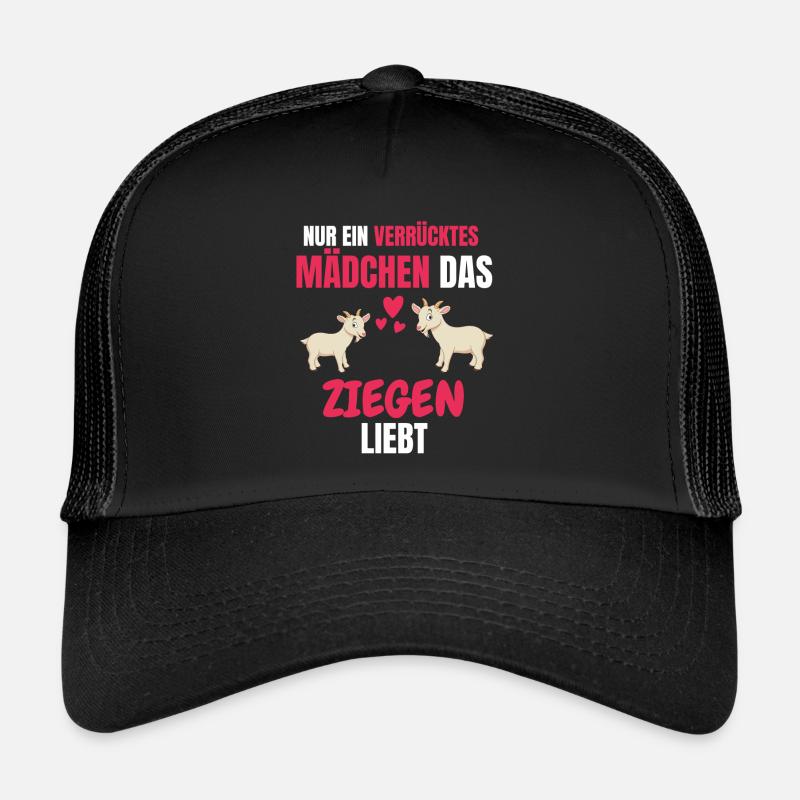 Bauernhof Tier Mädchen Lustiges Geschenk Ziege Trucker Cap