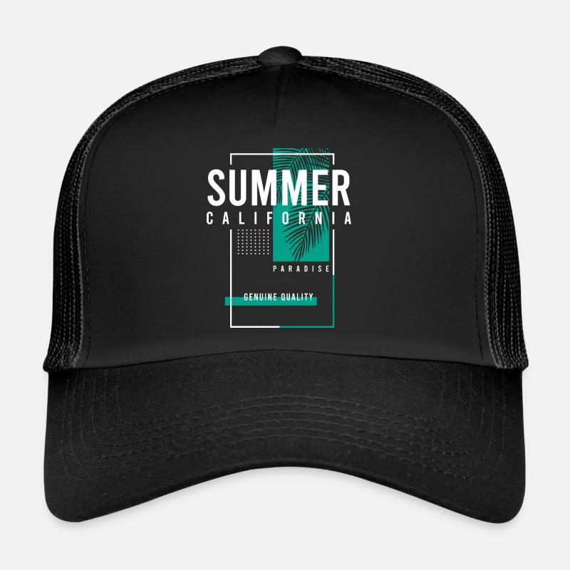 Summer California Paradise Trucker Cap